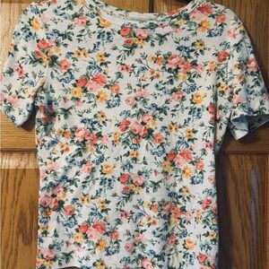 Vintage Floral Print Women's Top